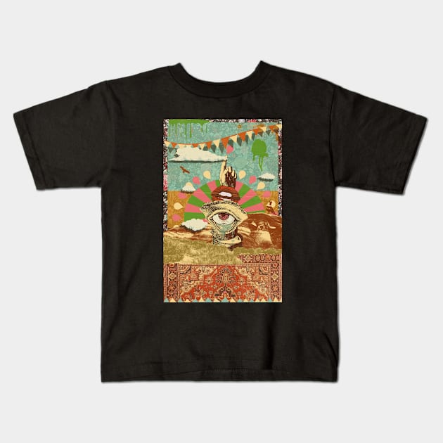 AFTERNOON PSYCHEDELIA Kids T-Shirt by Showdeer